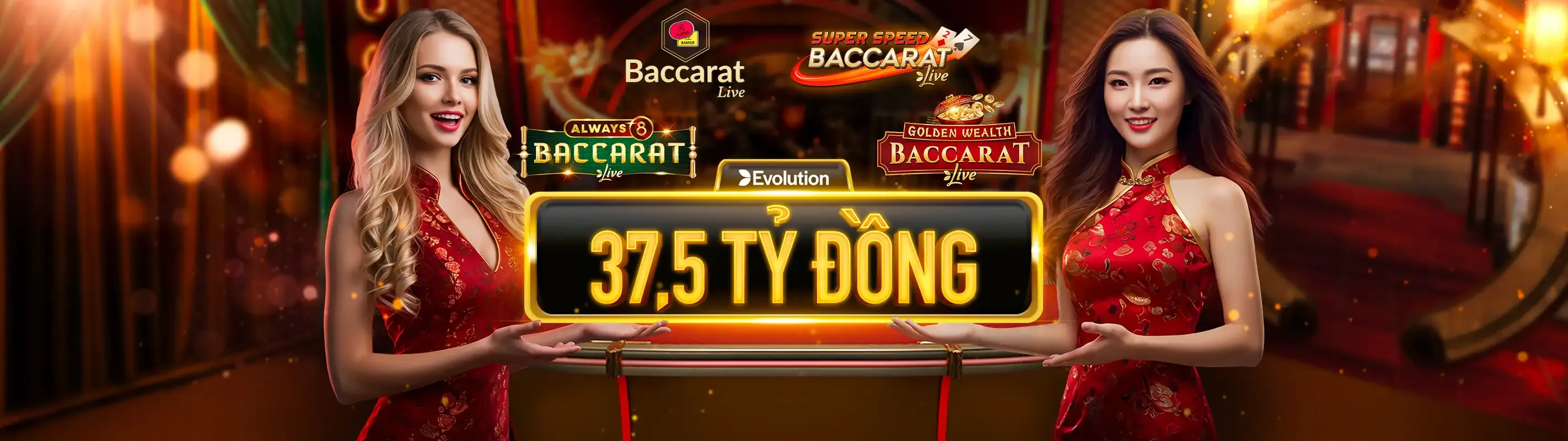 Hình ảnh tổng quan về vui123 app với Baccarat và Slot game